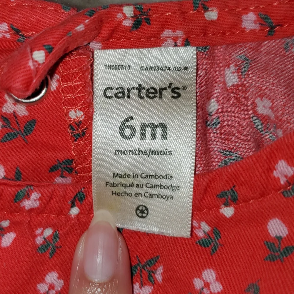 5 for $25 | Carter's Floral Ruffle Sleeveless Drapey Jumpsuit